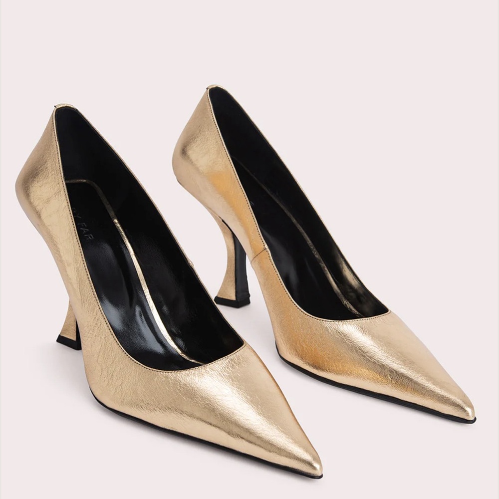 COPY - By Far Metallica leather pumps